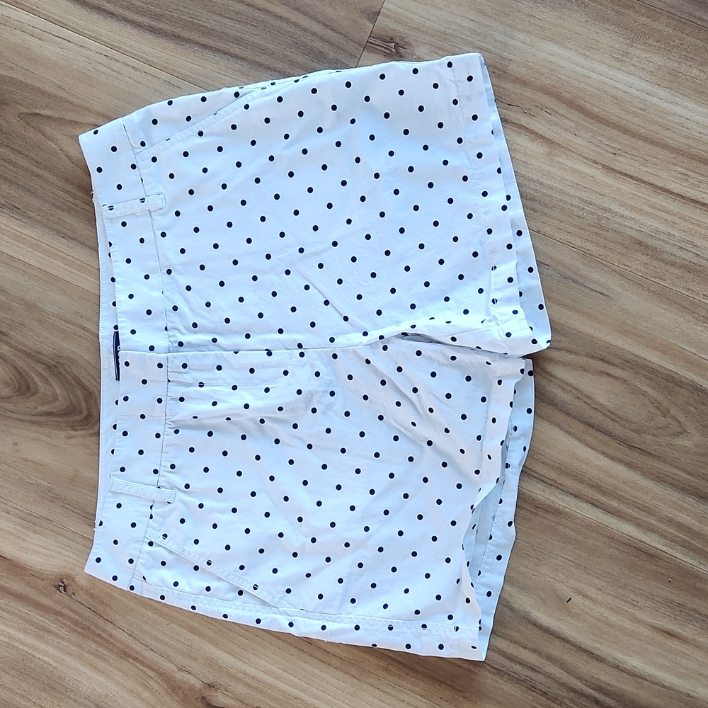 Izod Women's 100% Cotton Polka Dot Shorts, Size 10